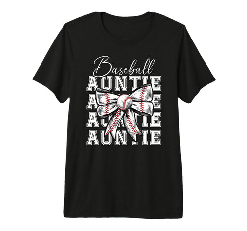 Baseball Auntie Coquette Baseball T-Shirt - Fun Novelty Design for Adults - T-Shirt, Sweatshirt, Hoodie