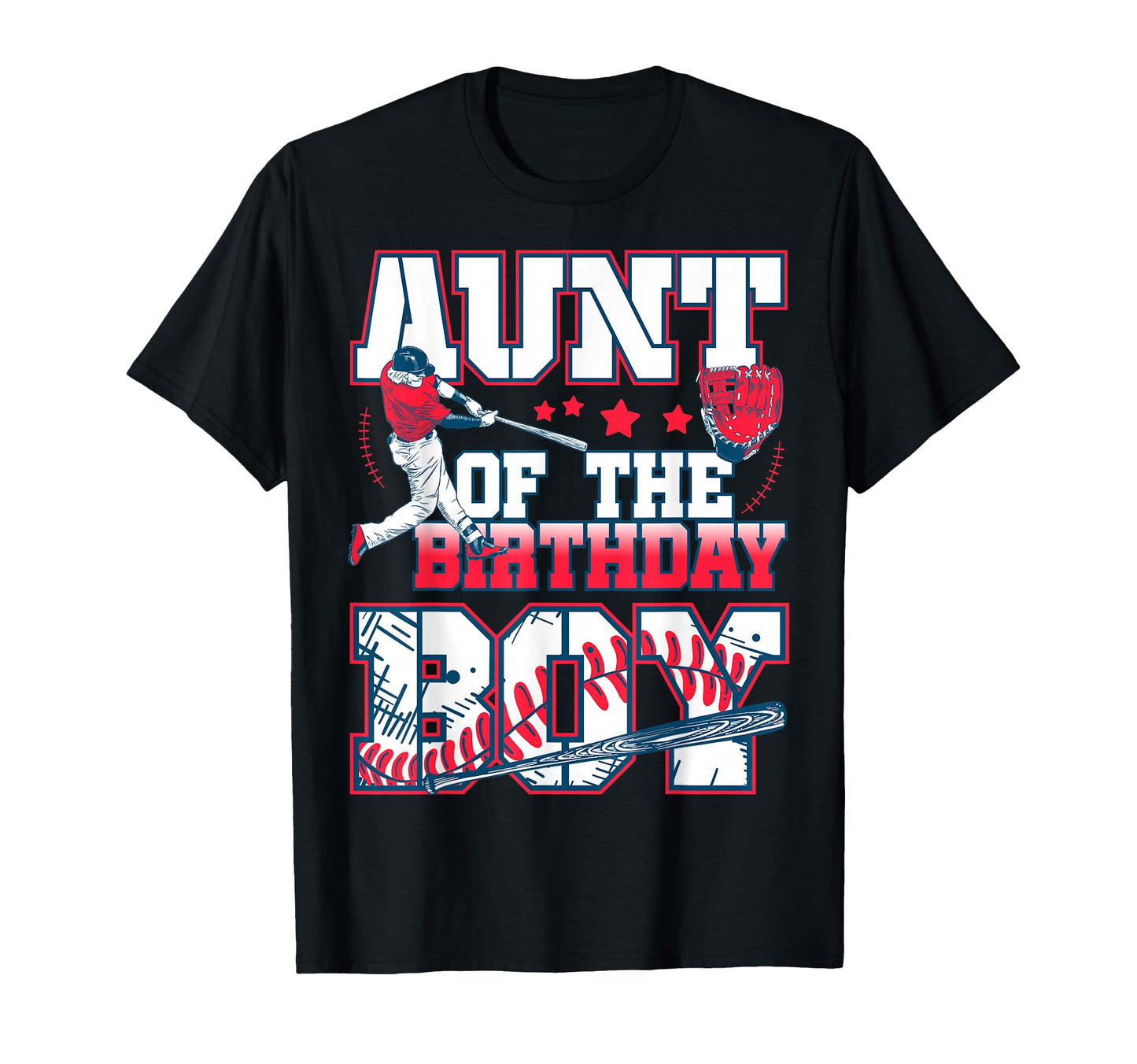 Baseball Birthday Party Stars Player T-Shirt - Trendy Graphic for Adults - T-Shirt, Sweatshirt, Hoodie