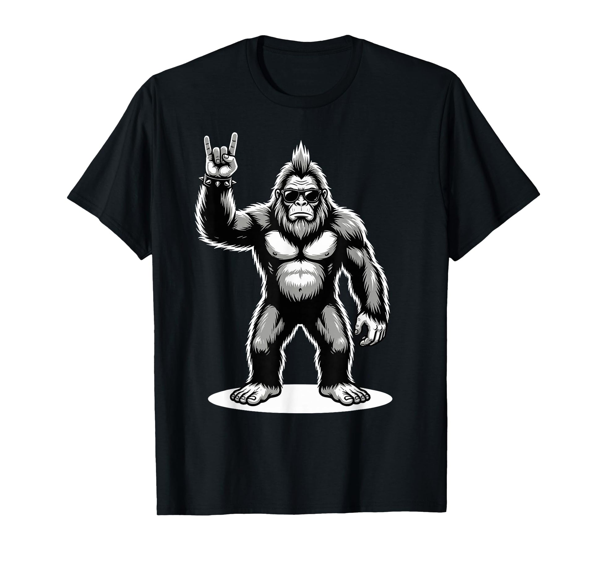 Funny Bigfoot Loving Rock And Roll Heavy T-Shirt - Streetwear Style Unisex - T-Shirt, Sweatshirt, Hoodie