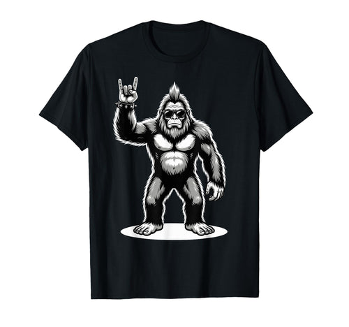Funny Bigfoot Loving Rock And Roll Heavy T-Shirt - Streetwear Style Unisex - T-Shirt, Sweatshirt, Hoodie