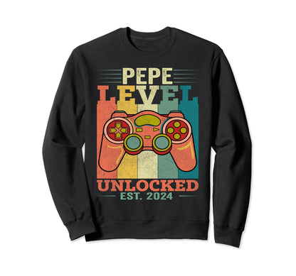 Dad Level Unlocked Gaming Gamer Dad Sweatshirt - Trendy Graphic for Adults - T-Shirt, Sweatshirt, Hoodie