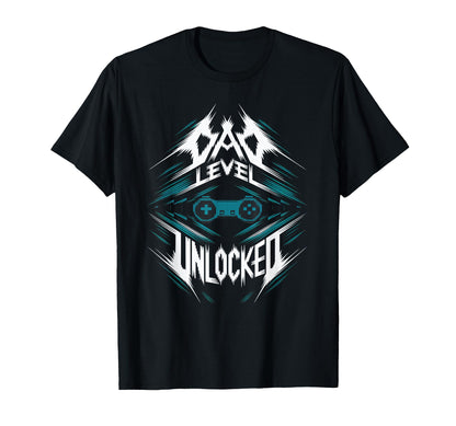 Dad Level Unlocked New Daddy Father T-Shirt - Custom Art Print for Adults - T-Shirt, Sweatshirt, Hoodie