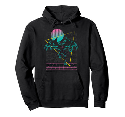 Vaporwave Aesthetic Mothman Hoodie - Casual Everyday Wear for Adults - T-Shirt, Sweatshirt, Hoodie