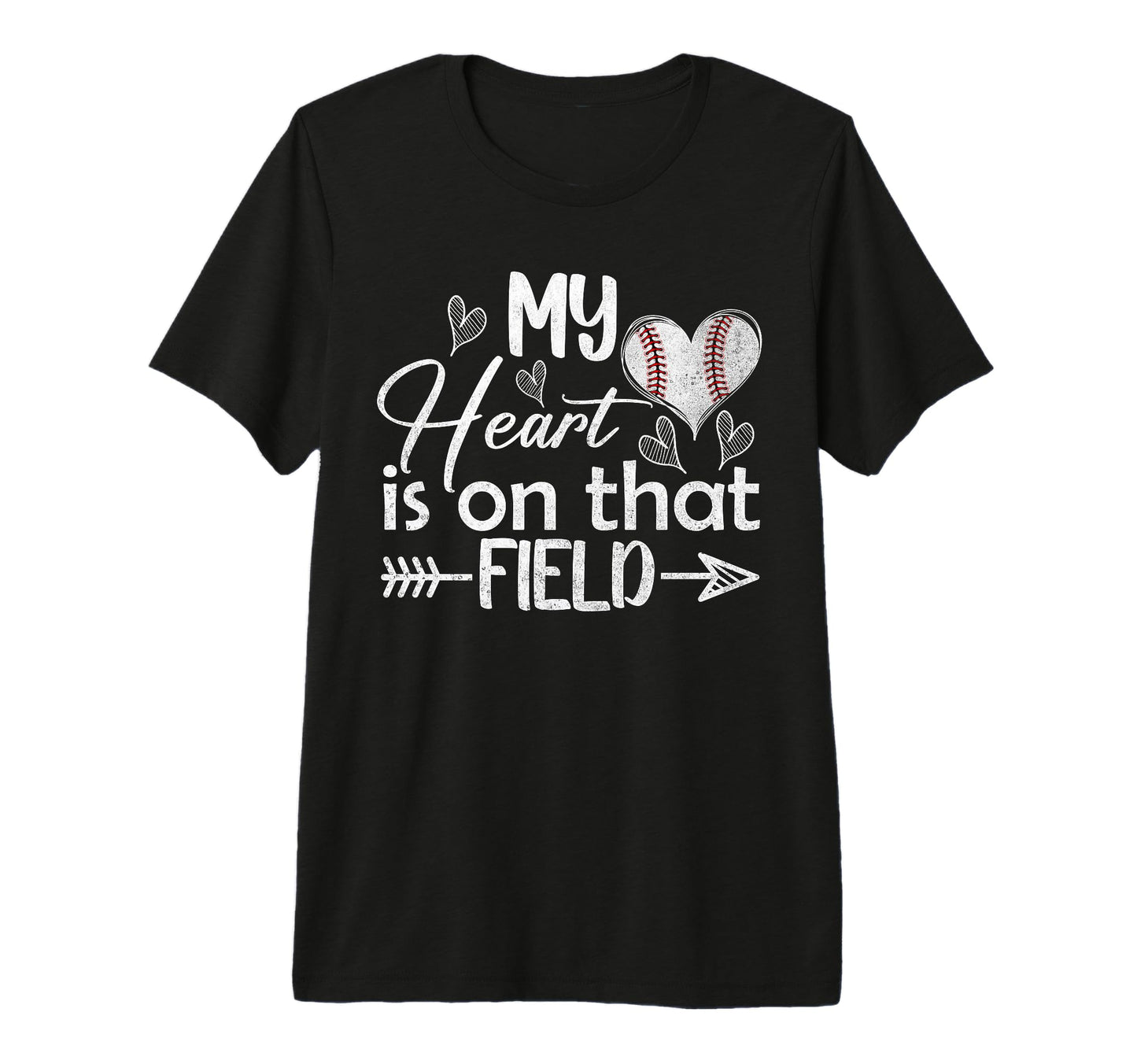 My Heart Is That Field Baseball T-Shirt - Aesthetic Graphic Unisex - T-Shirt, Sweatshirt, Hoodie