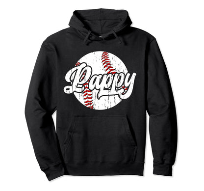 Pappy Proud Baseball Pappy Baseball Hoodie - Novelty Apparel for Adults - T-Shirt, Sweatshirt, Hoodie