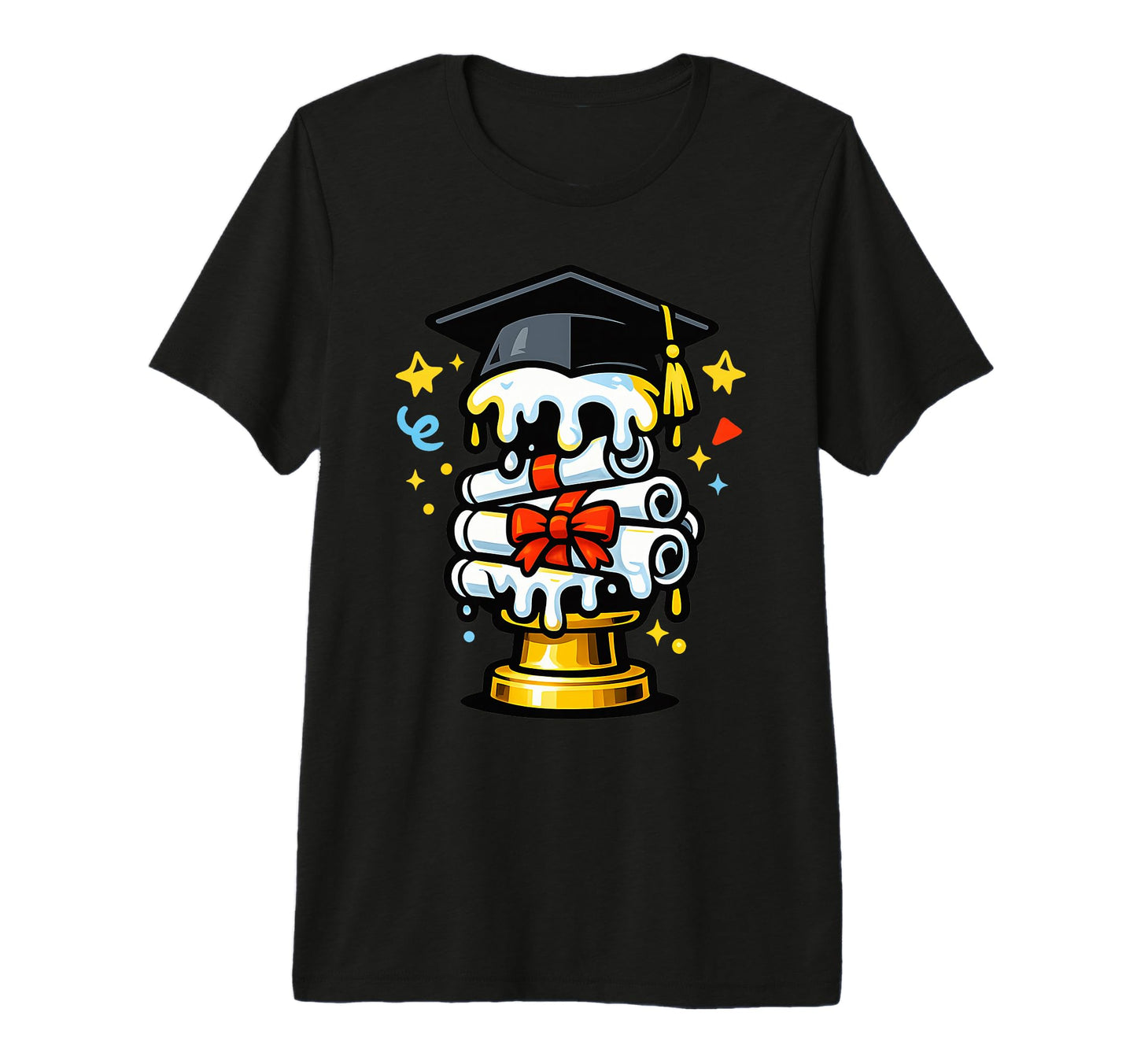 Ice Cream Drip Graduation Class T-Shirt - Minimalist Print for Adults - T-Shirt, Sweatshirt, Hoodie