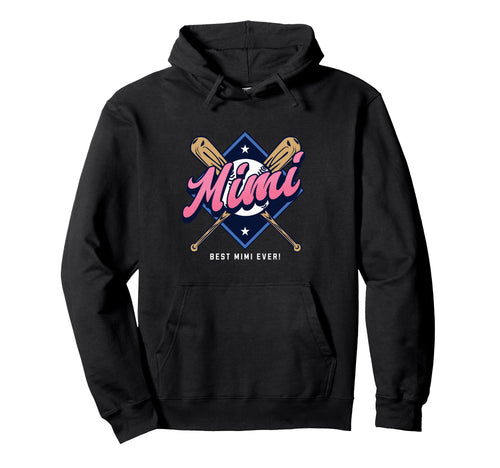 Baseball Mimi Baseball Grandma Nana Hoodie - Fun Novelty Design Men Women - T-Shirt, Sweatshirt, Hoodie
