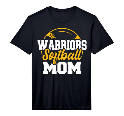 Mens Warriors Softball Mom Softball T-Shirt - Novelty Apparel for Adults - T-Shirt, Sweatshirt, Hoodie