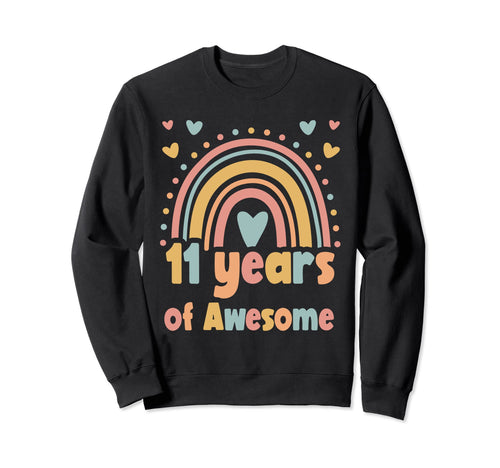11 Years Awesome 11Th Birthday Boho Sweatshirt - Streetwear Style Unisex - T-Shirt, Sweatshirt, Hoodie