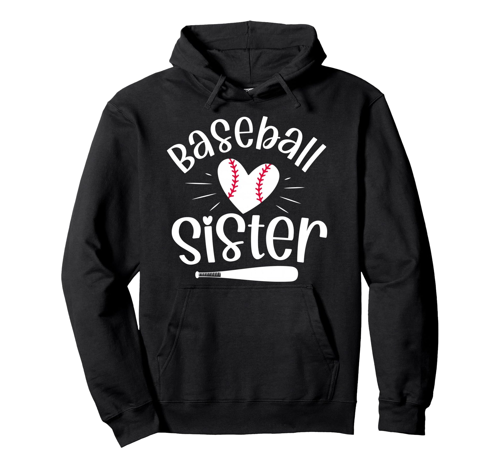 Baseball Sister Funny Baseball Sisters Hoodie - Unique Graphic Men Women - T-Shirt, Sweatshirt, Hoodie
