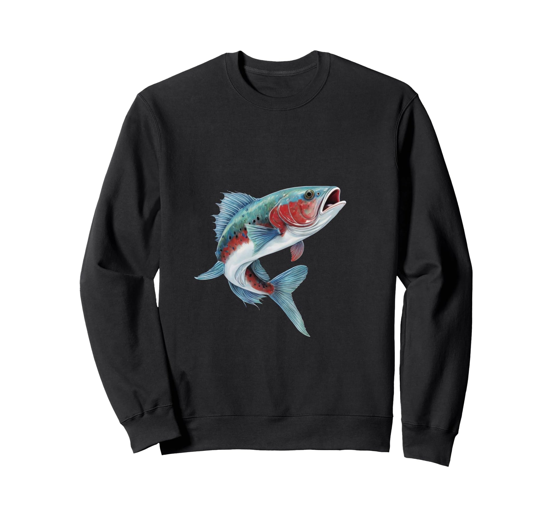Rainbow Trout Fishing Sweatshirt - Minimalist Print Men Women - T-Shirt, Sweatshirt, Hoodie