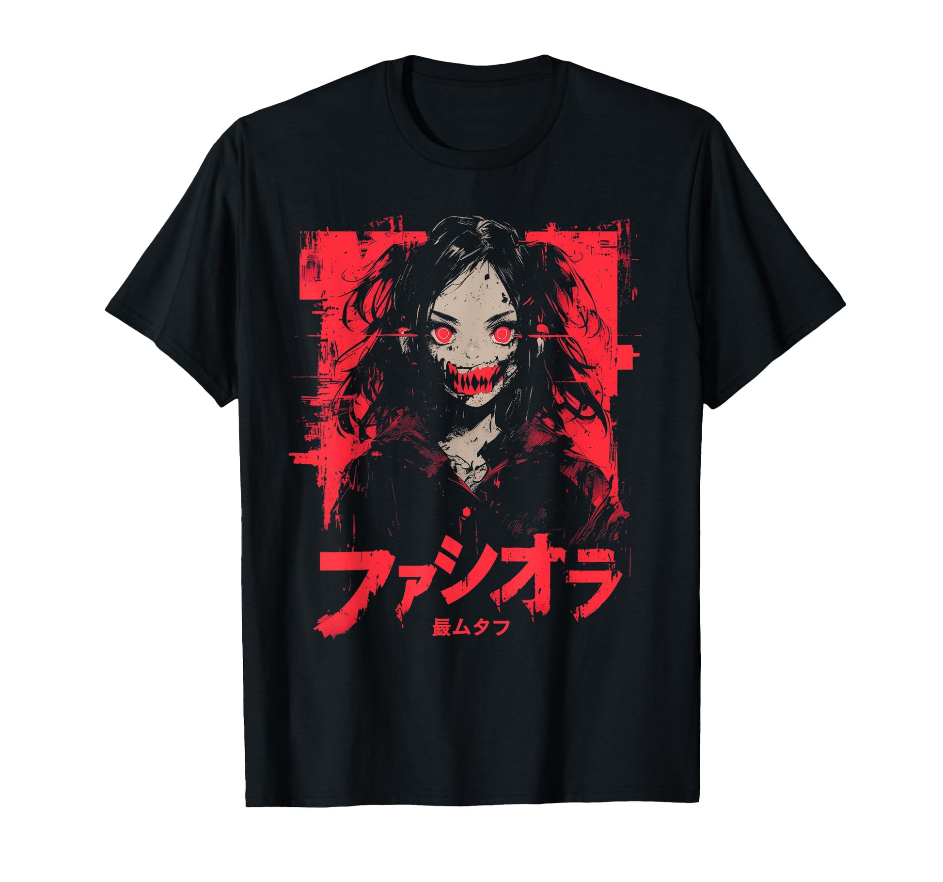 Goth Grunge Demon Anime Waifu Horror T-Shirt - Unique Graphic Men Women - T-Shirt, Sweatshirt, Hoodie