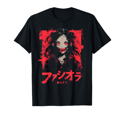 Goth Grunge Demon Anime Waifu Horror T-Shirt - Unique Graphic Men Women - T-Shirt, Sweatshirt, Hoodie