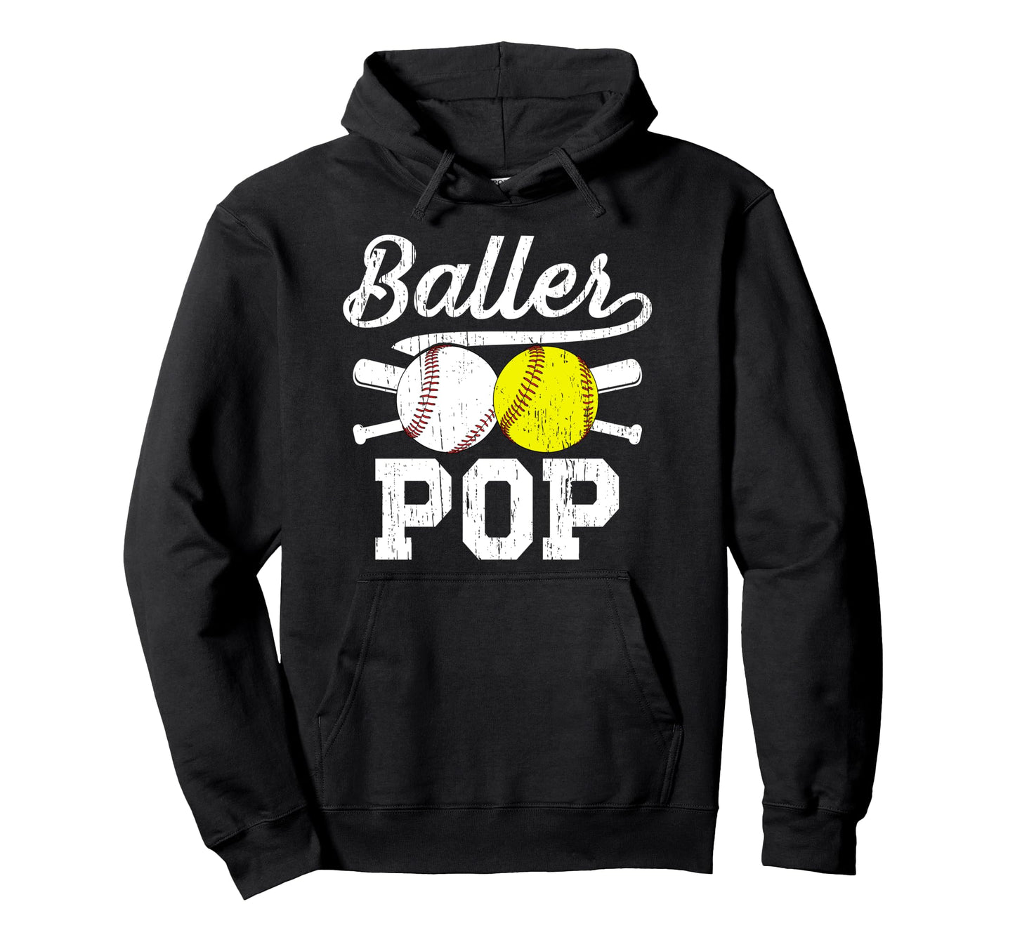 Baller Pop Proud Softball Baseball Pop Hoodie - Streetwear Style Unisex - T-Shirt, Sweatshirt, Hoodie