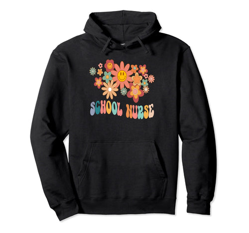 Funny School Nurse Rainbow Back To Hoodie - Custom Art Print for Adults - T-Shirt, Sweatshirt, Hoodie