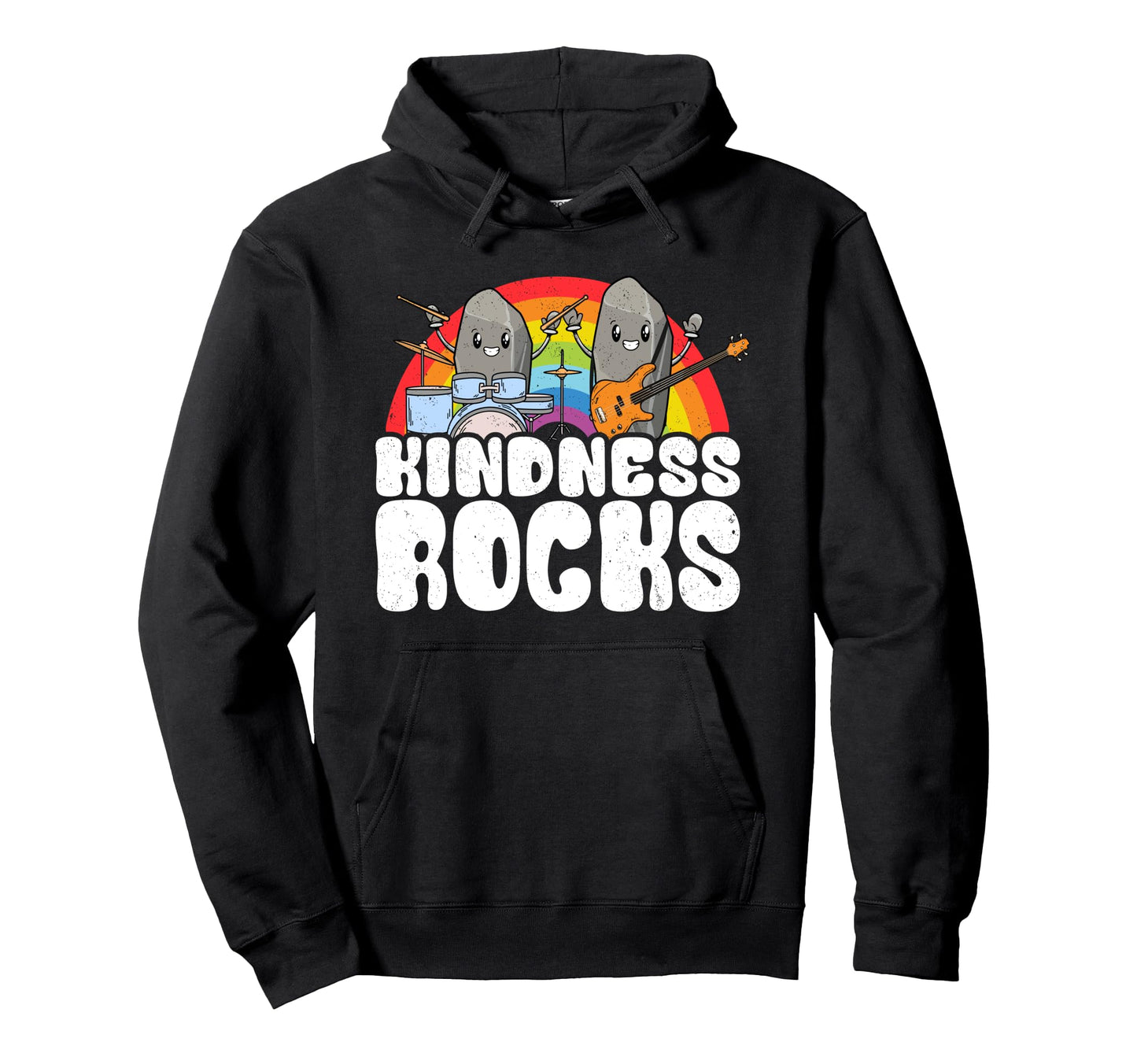 Anti Bullying Rainbow Hippie Music Teacher Hoodie - Novelty Apparel Unisex - T-Shirt, Sweatshirt, Hoodie