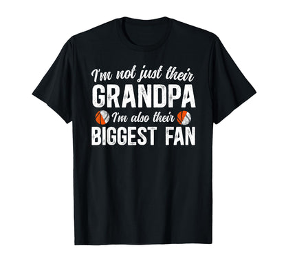 Their Biggest Fan Baseball Basketball T-Shirt - Custom Art Print Unisex - T-Shirt, Sweatshirt, Hoodie