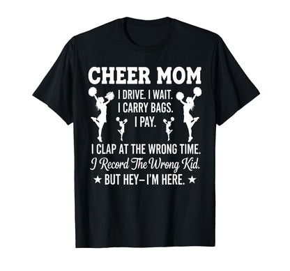Cheer Mom Funny Mothers Day T-Shirt - Minimalist Print Men Women - T-Shirt, Sweatshirt, Hoodie