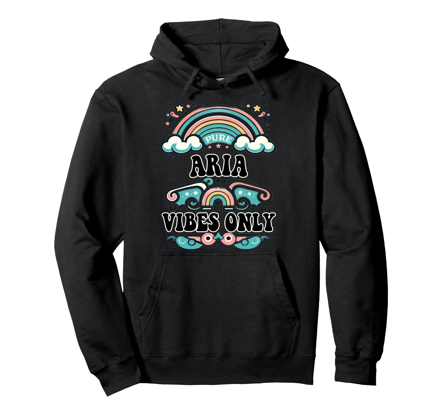 Aria Vibes Only Aria Name Hoodie - Unique Graphic for Adults - T-Shirt, Sweatshirt, Hoodie
