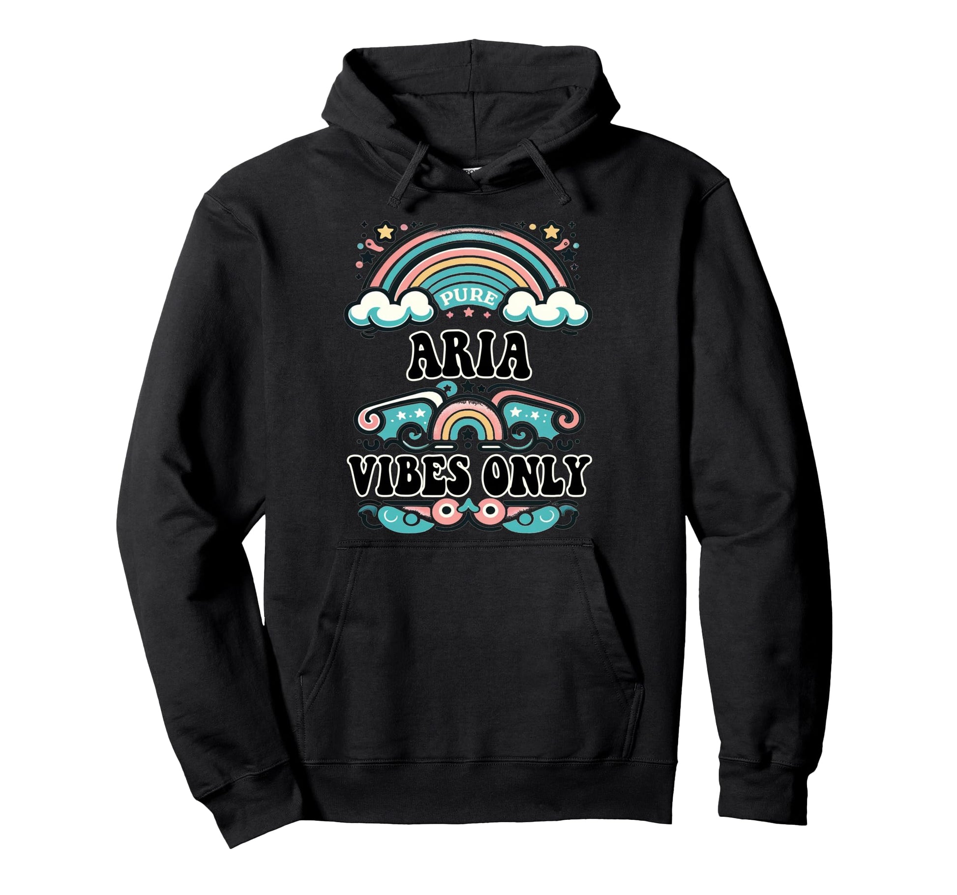 Aria Vibes Only Aria Name Hoodie - Unique Graphic for Adults - T-Shirt, Sweatshirt, Hoodie