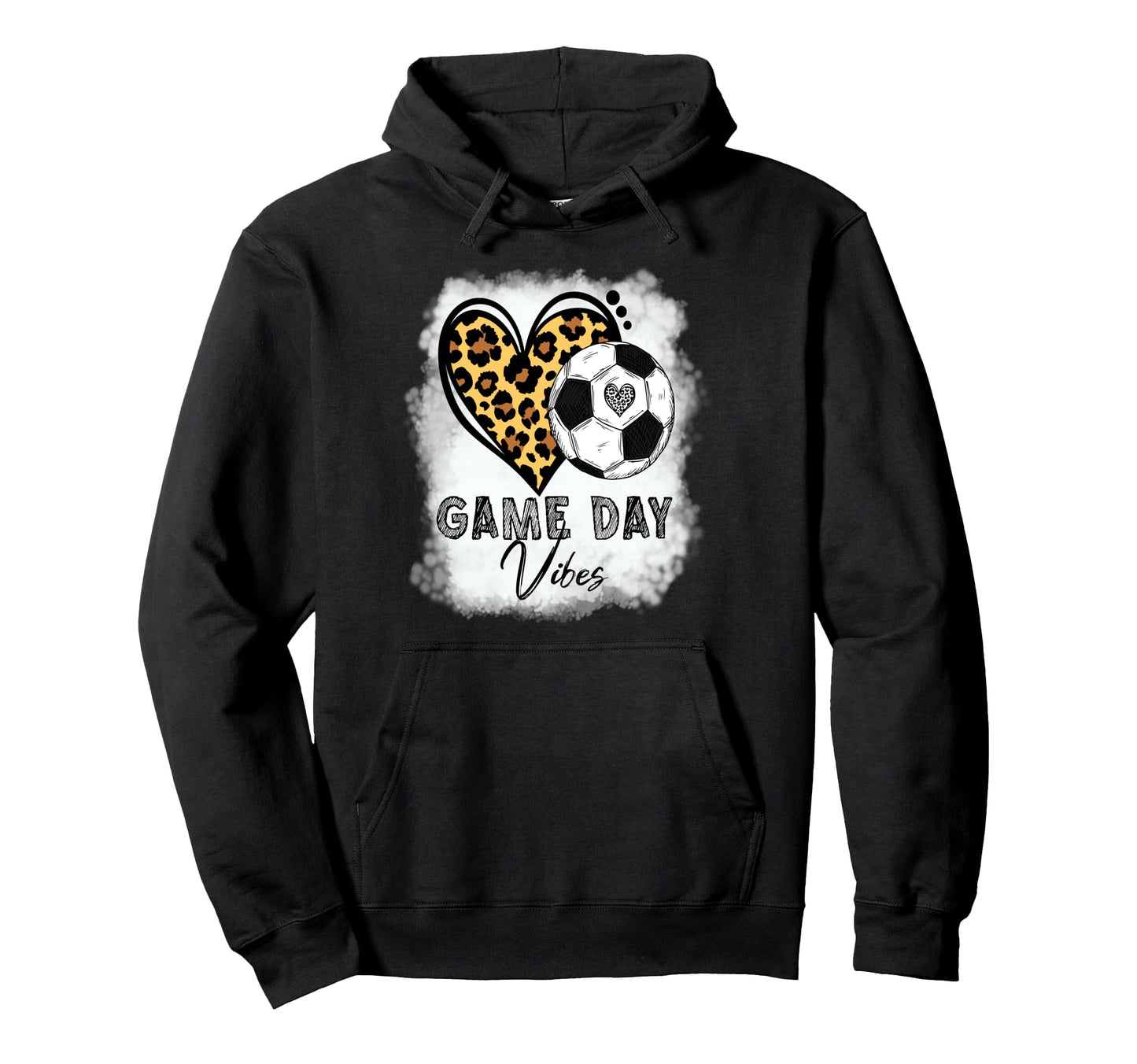 Bleached Soccer Game Day Vibes Soccer Hoodie - Streetwear Style for Adults - T-Shirt, Sweatshirt, Hoodie
