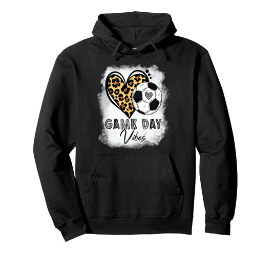Bleached Soccer Game Day Vibes Soccer Hoodie - Streetwear Style for Adults - T-Shirt, Sweatshirt, Hoodie