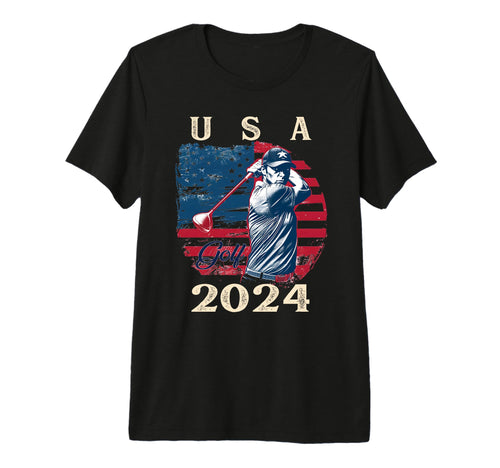 Usa Flag 2024 Fathers Day American T-Shirt - Casual Everyday Wear Unisex - T-Shirt, Sweatshirt, Hoodie