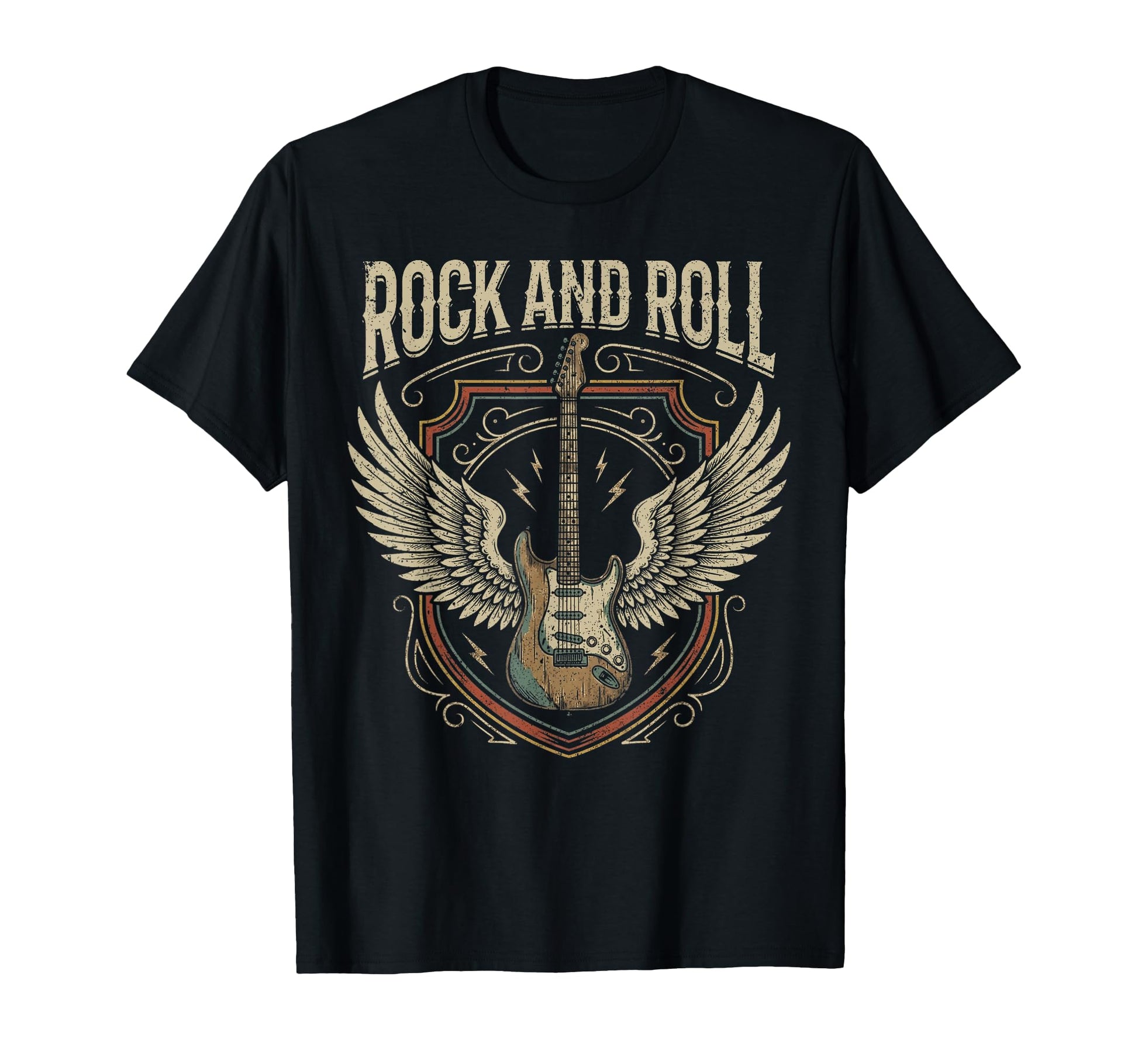 Rock And Roll Electric Guitar Heavy T-Shirt - Streetwear Style Men Women - T-Shirt, Sweatshirt, Hoodie