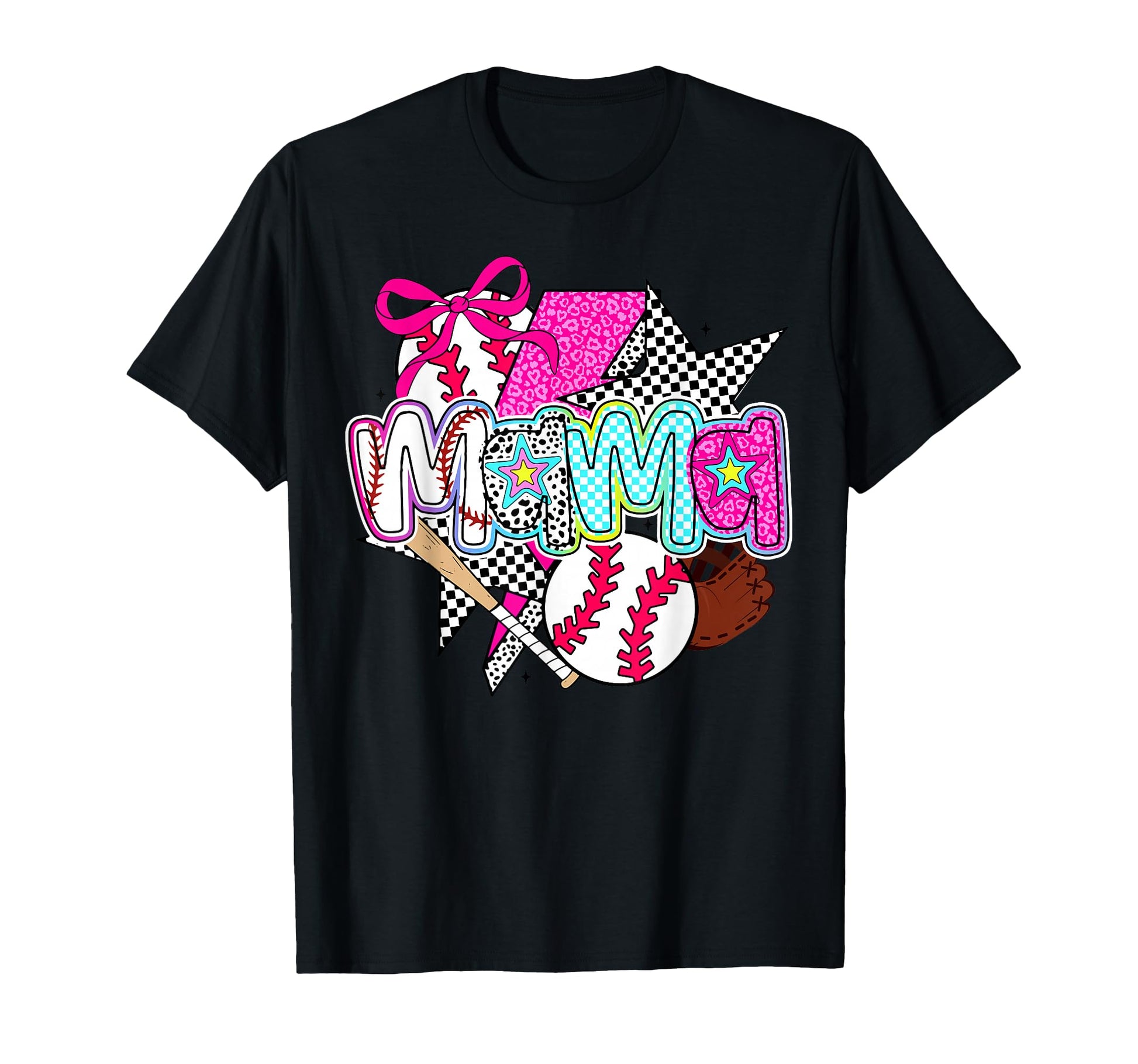 Baseball Mama Leopard Gameday T-Shirt - Aesthetic Graphic for Adults - T-Shirt, Sweatshirt, Hoodie