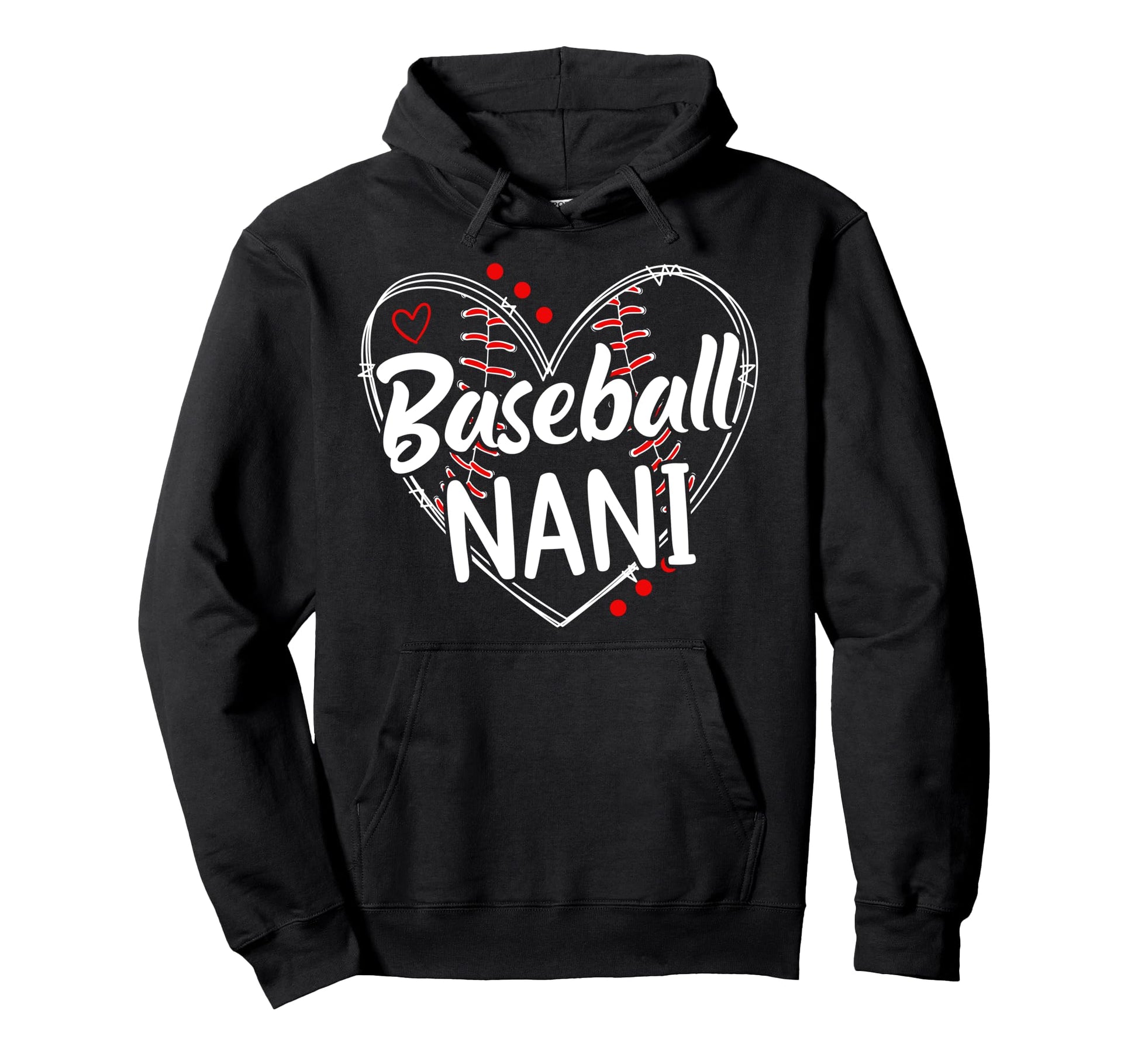 Baseball Nani Heart Nani Baseball Hoodie - Casual Everyday Wear for Adults - T-Shirt, Sweatshirt, Hoodie