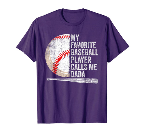 Funny My Favorite Baseball Player Calls T-Shirt - Minimalist Print Unisex - T-Shirt, Sweatshirt, Hoodie