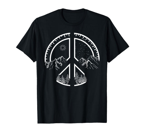 Four Seasons Peace Sign Outdoor Adventure T-Shirt - Trendy Graphic Unisex - T-Shirt, Sweatshirt, Hoodie