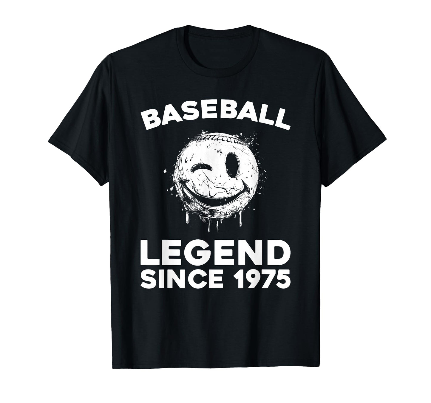 Born 1975 Baseball Baseballer Team T-Shirt - Fun Novelty Design for Adults - T-Shirt, Sweatshirt, Hoodie