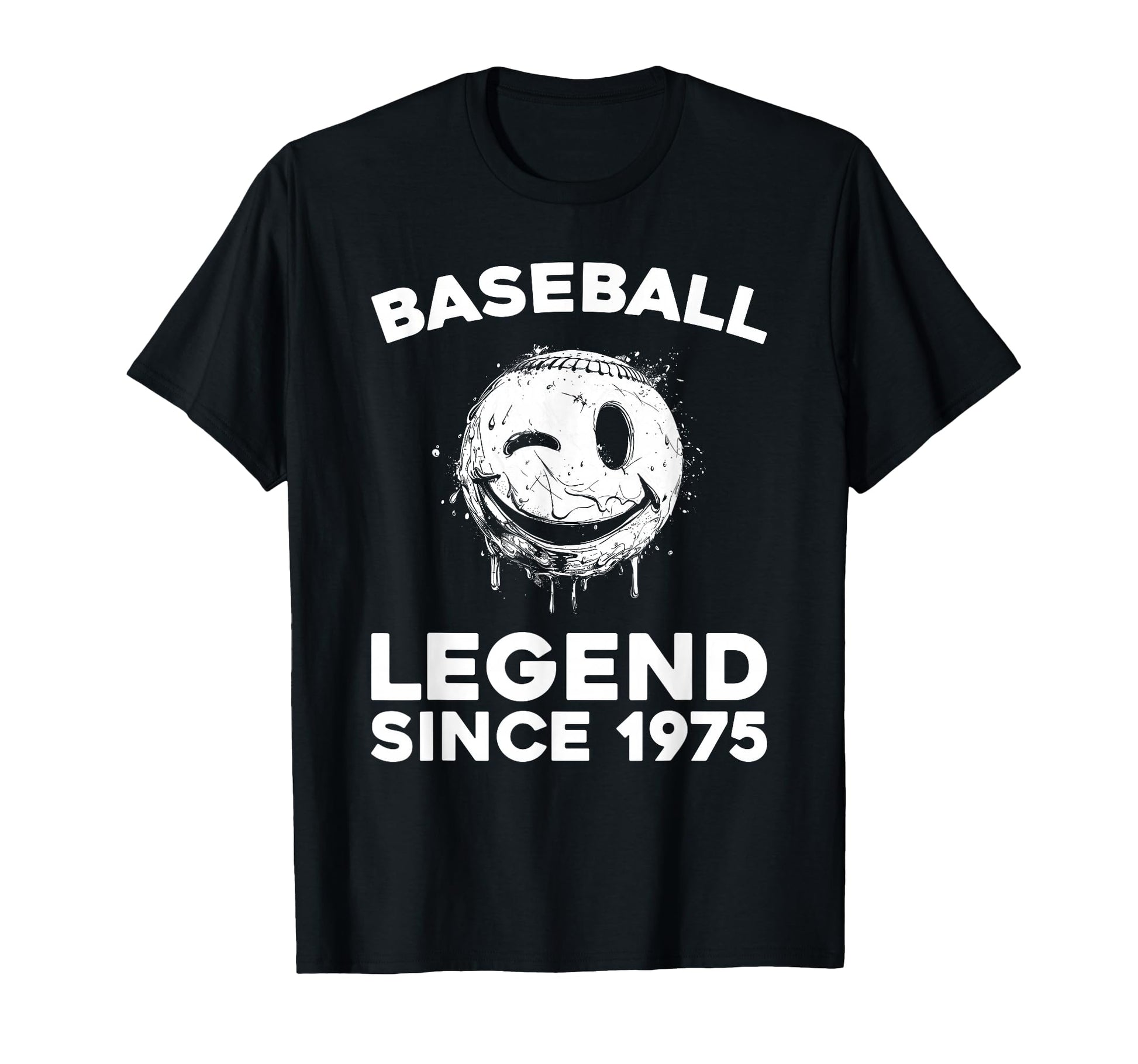 Born 1975 Baseball Baseballer Team T-Shirt - Fun Novelty Design for Adults - T-Shirt, Sweatshirt, Hoodie