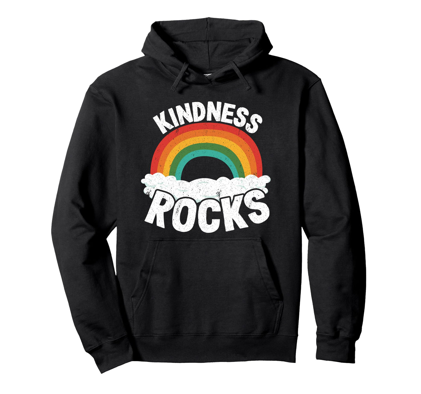 Hippie Teacher Anti Bullying Rainbow Hoodie - Minimalist Print for Adults - T-Shirt, Sweatshirt, Hoodie