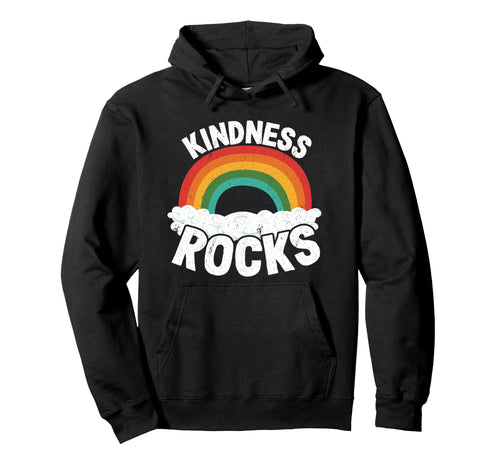 Hippie Teacher Anti Bullying Rainbow Hoodie - Minimalist Print for Adults - T-Shirt, Sweatshirt, Hoodie