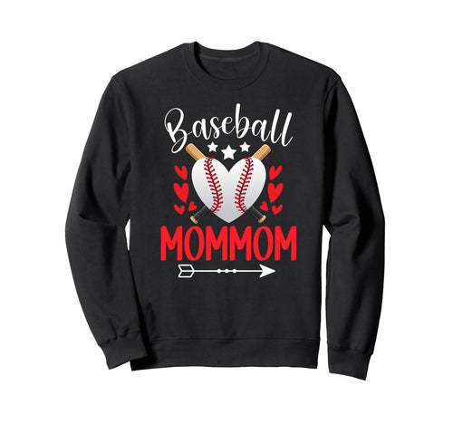 Baseball Mommom Grandma Mommom Sweatshirt - Unique Graphic for Adults - T-Shirt, Sweatshirt, Hoodie