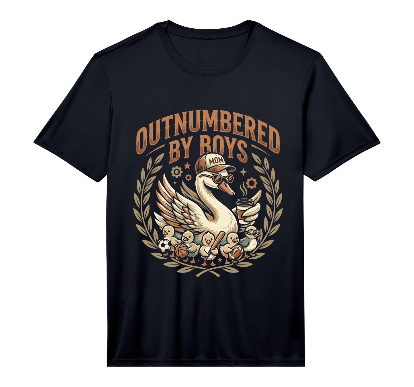Mens Outnumbered Duckling Toy Truck T-Shirt - Minimalist Print for Adults - T-Shirt, Sweatshirt, Hoodie