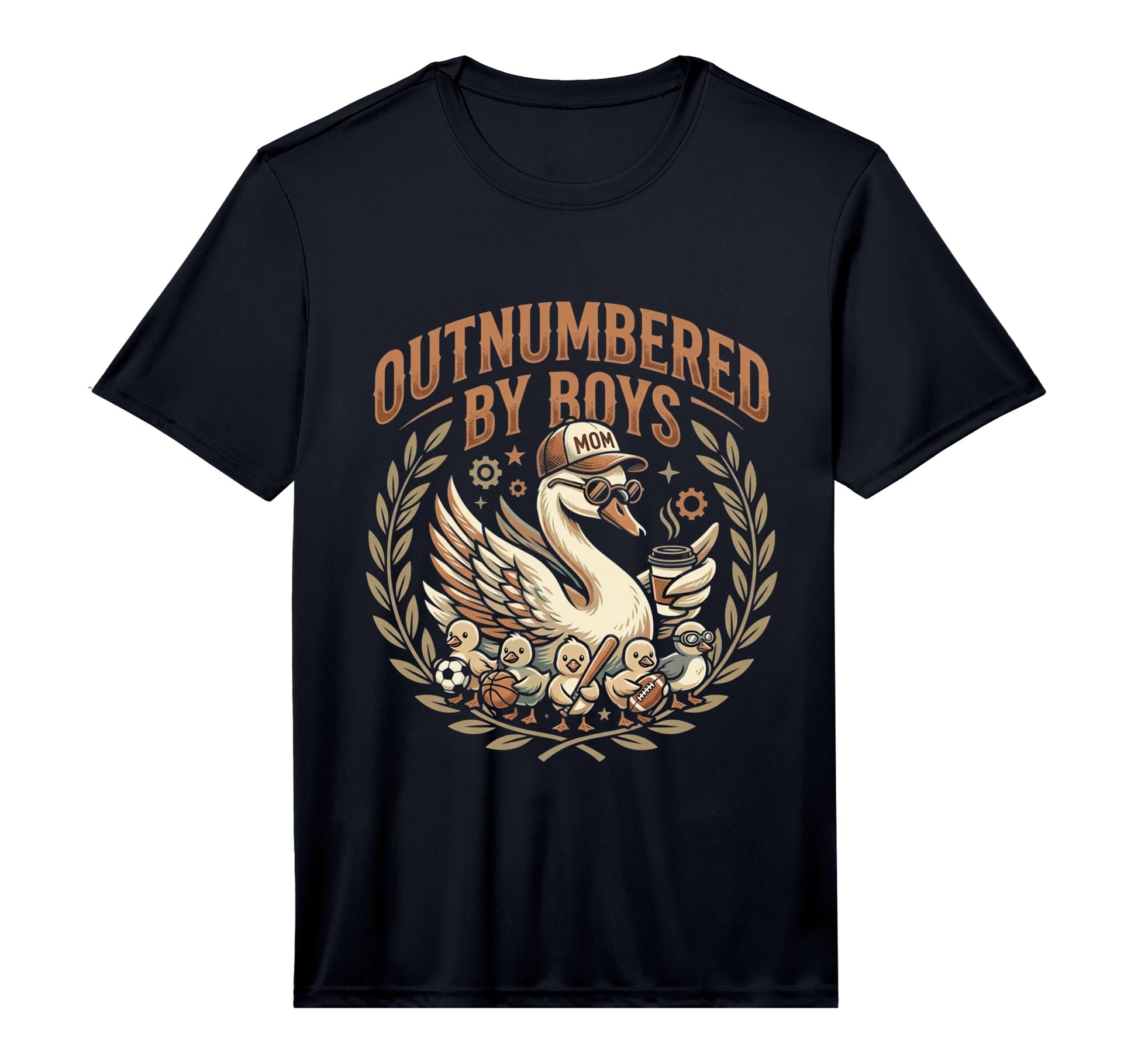 Mens Outnumbered Duckling Toy Truck T-Shirt - Minimalist Print for Adults - T-Shirt, Sweatshirt, Hoodie
