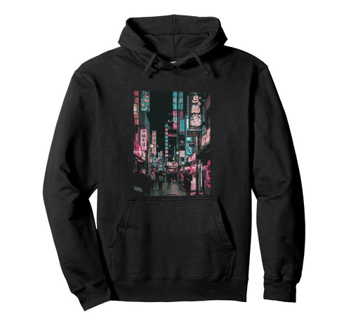 Japanese Vaporwave Japan Street Scene Tokyo Hoodie - Trendy Graphic Unisex - T-Shirt, Sweatshirt, Hoodie