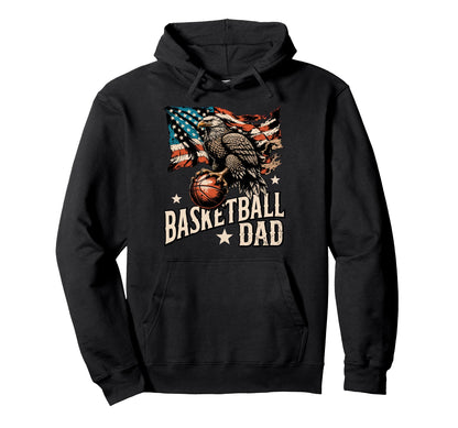 Basketball American Flag Basketball Hoodie - Custom Art Print Men Women - T-Shirt, Sweatshirt, Hoodie