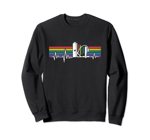 Large Format Field Camera Heartbeat Sweatshirt - Trendy Graphic for Adults - T-Shirt, Sweatshirt, Hoodie