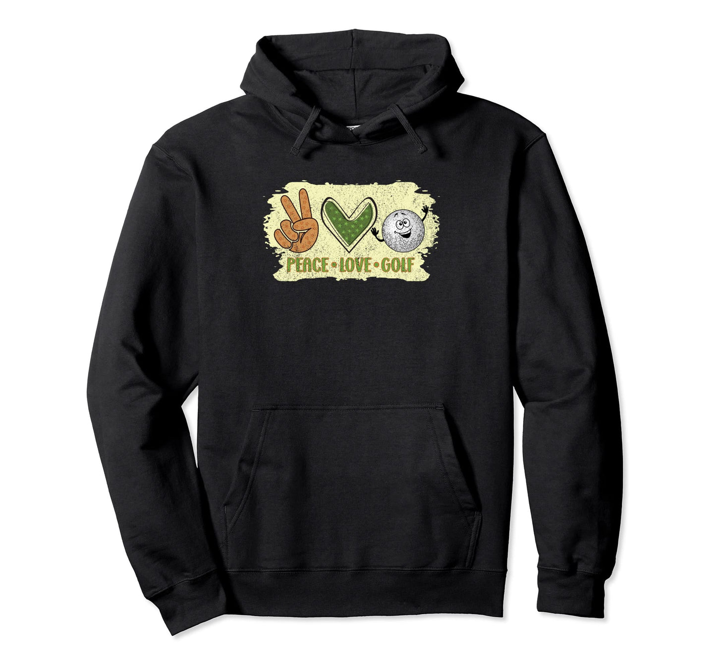 Peace Love Golf Hoodie - Streetwear Style Men Women - T-Shirt, Sweatshirt, Hoodie