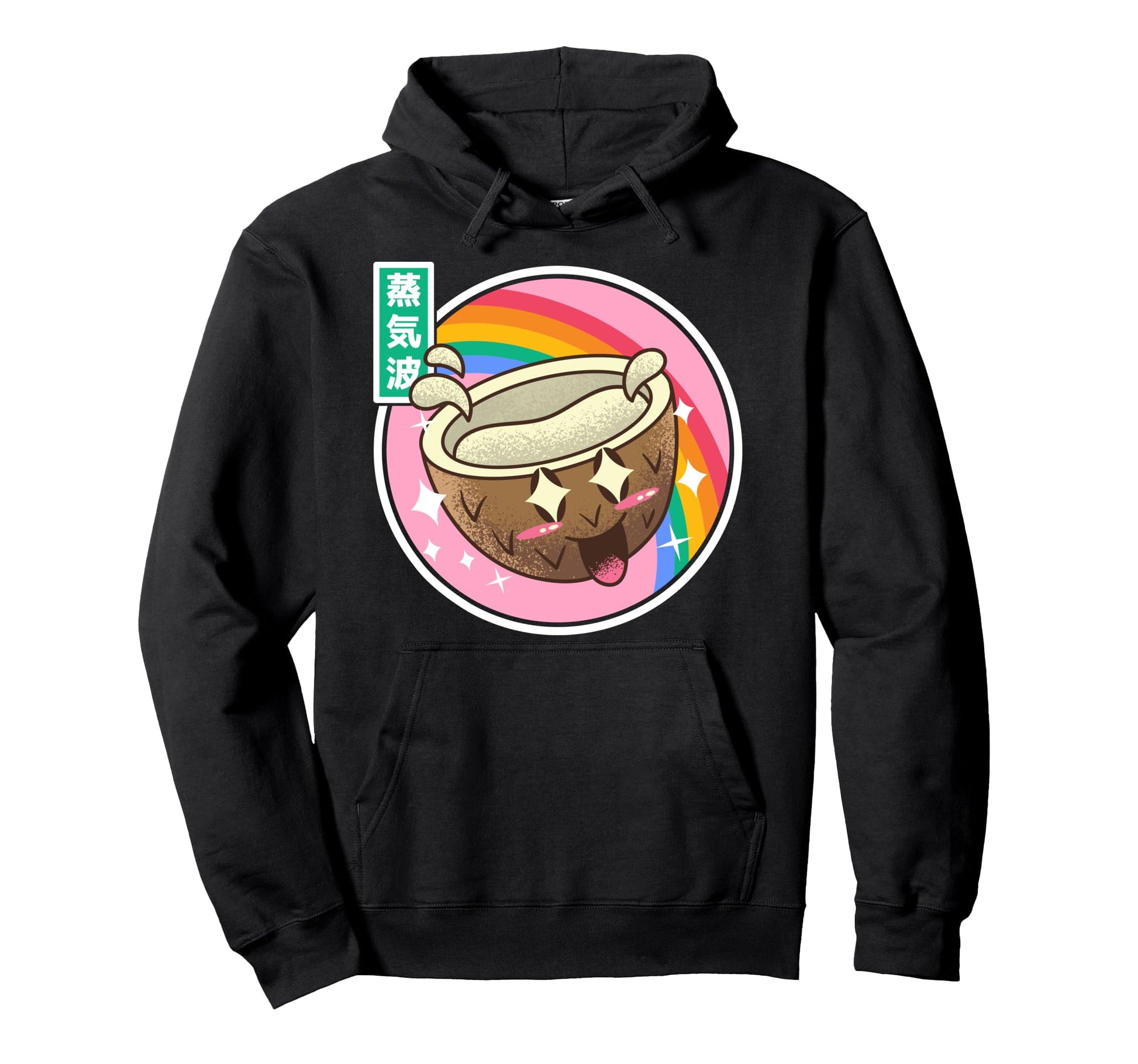 Happy Coconut Digital Japan 80S Otaku Hoodie - Minimalist Print Unisex - T-Shirt, Sweatshirt, Hoodie