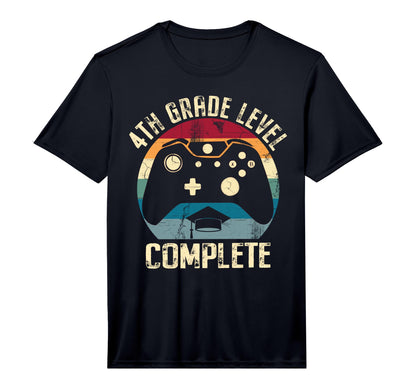 4Th Grade Level Complete Gamer Graduation T-Shirt - Graphic Print Unisex - T-Shirt, Sweatshirt, Hoodie