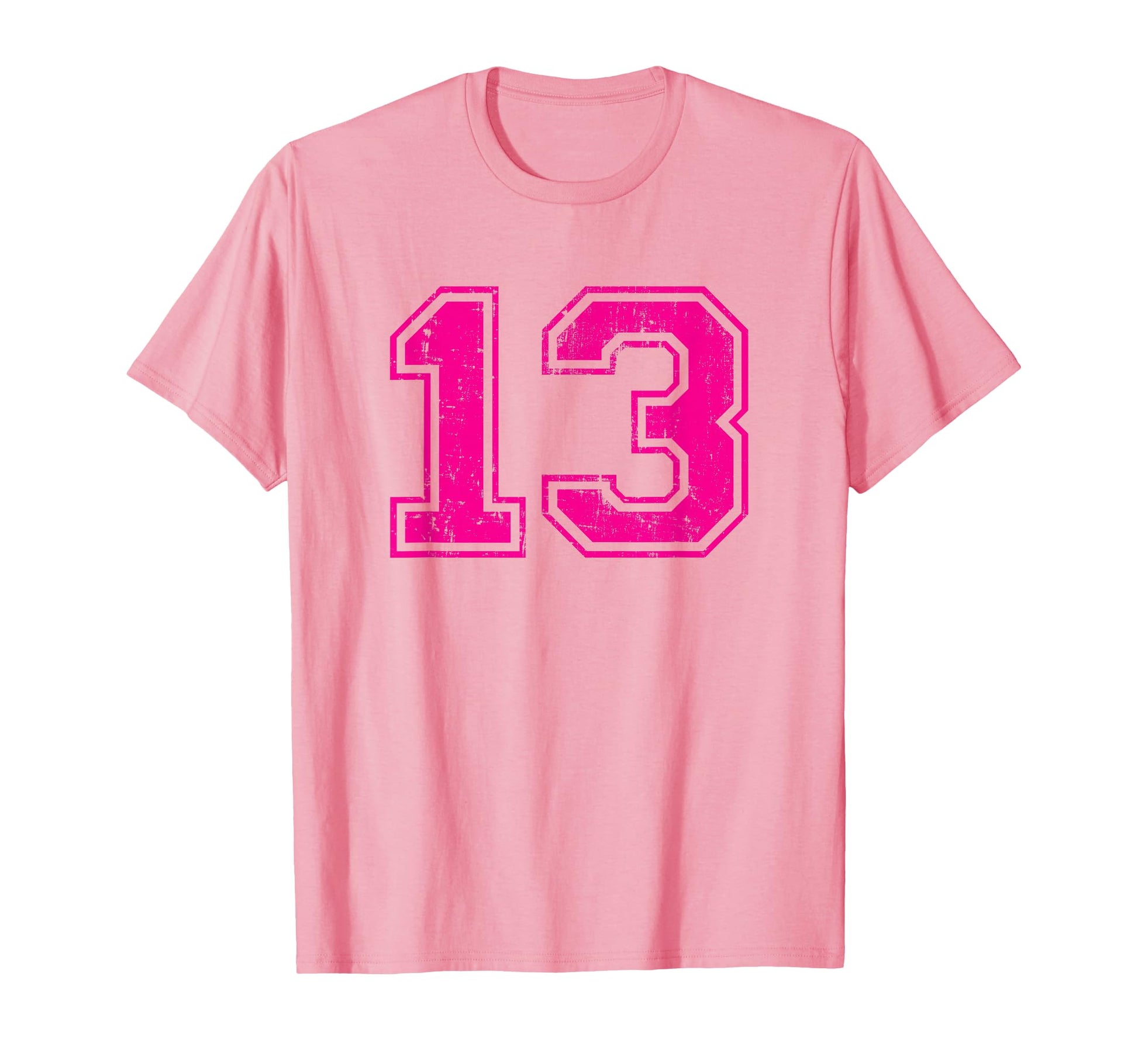 Number 13 Varsity Distressed Sport T-Shirt - Aesthetic Graphic for Adults - T-Shirt, Sweatshirt, Hoodie