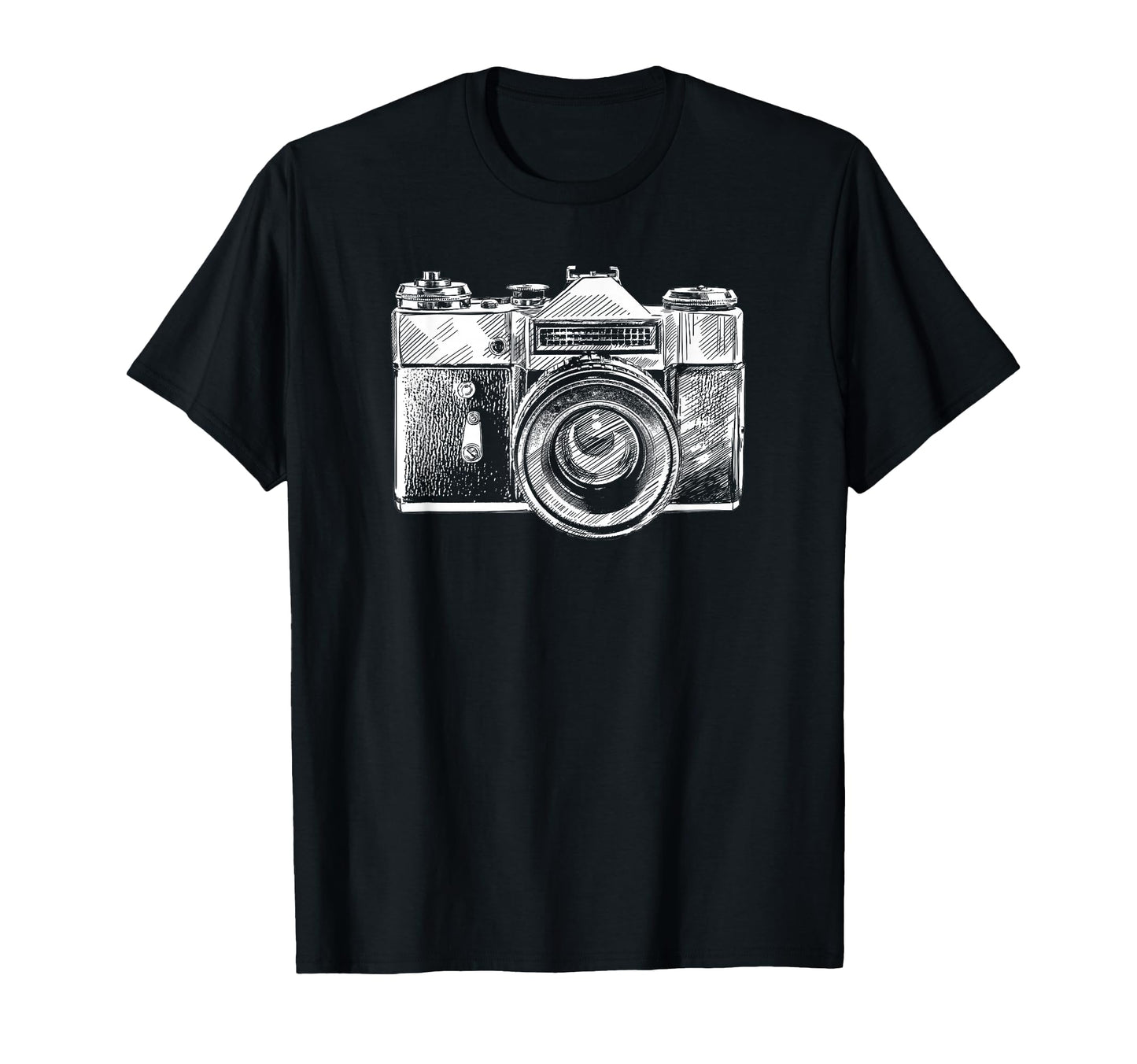 Trendy Camera Sketch T-Shirt - Fun Novelty Design Unisex - T-Shirt, Sweatshirt, Hoodie