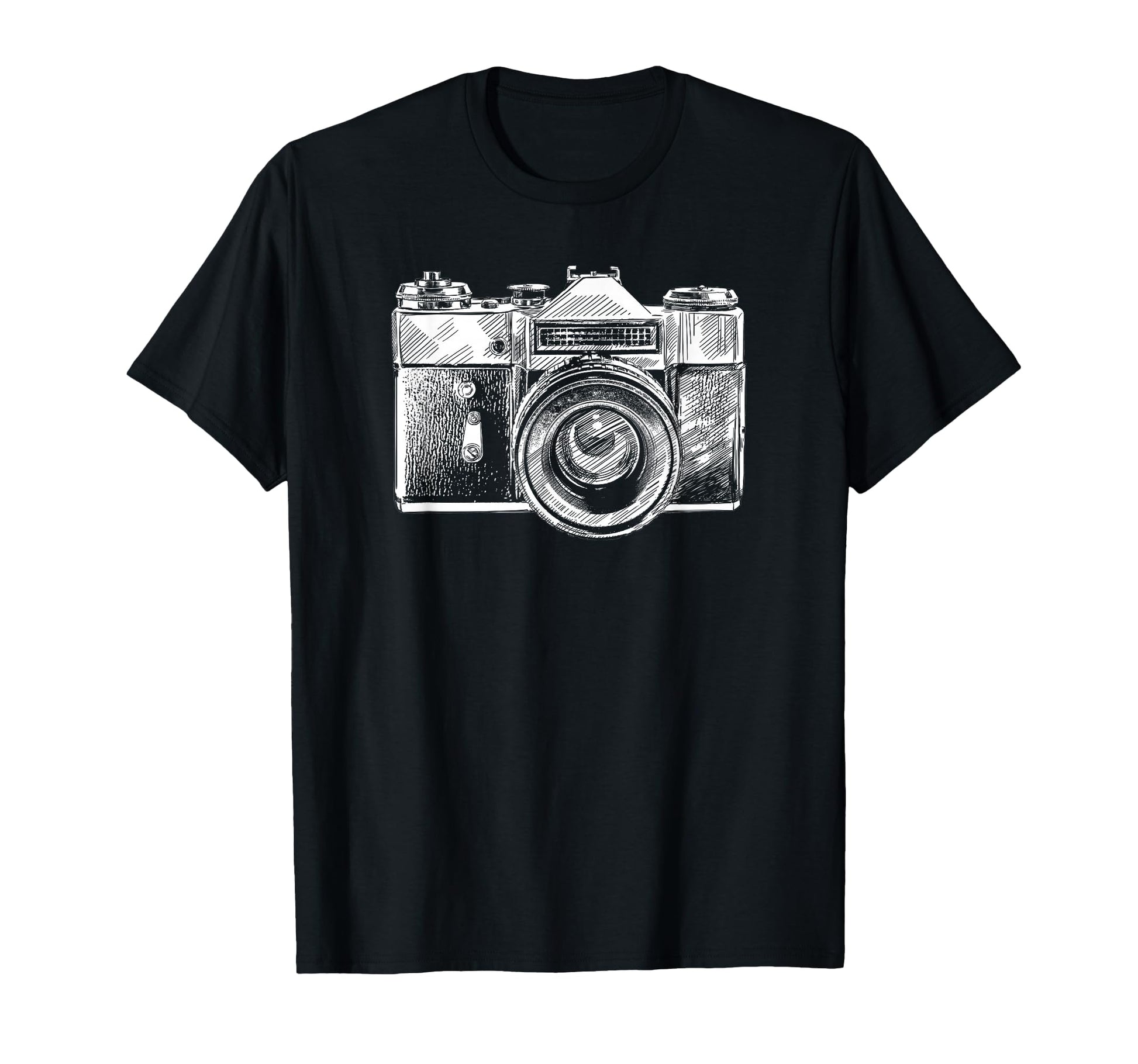 Trendy Camera Sketch T-Shirt - Fun Novelty Design Unisex - T-Shirt, Sweatshirt, Hoodie