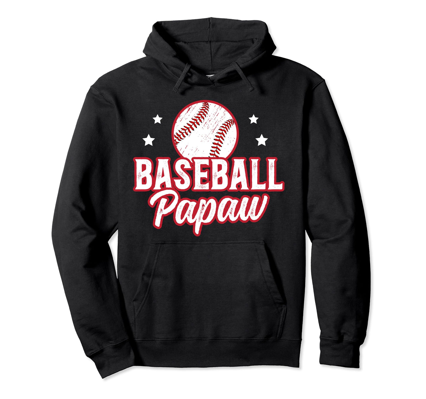 Baseball Papaw Grandpa Papaw Hoodie - Fun Novelty Design for Adults - T-Shirt, Sweatshirt, Hoodie
