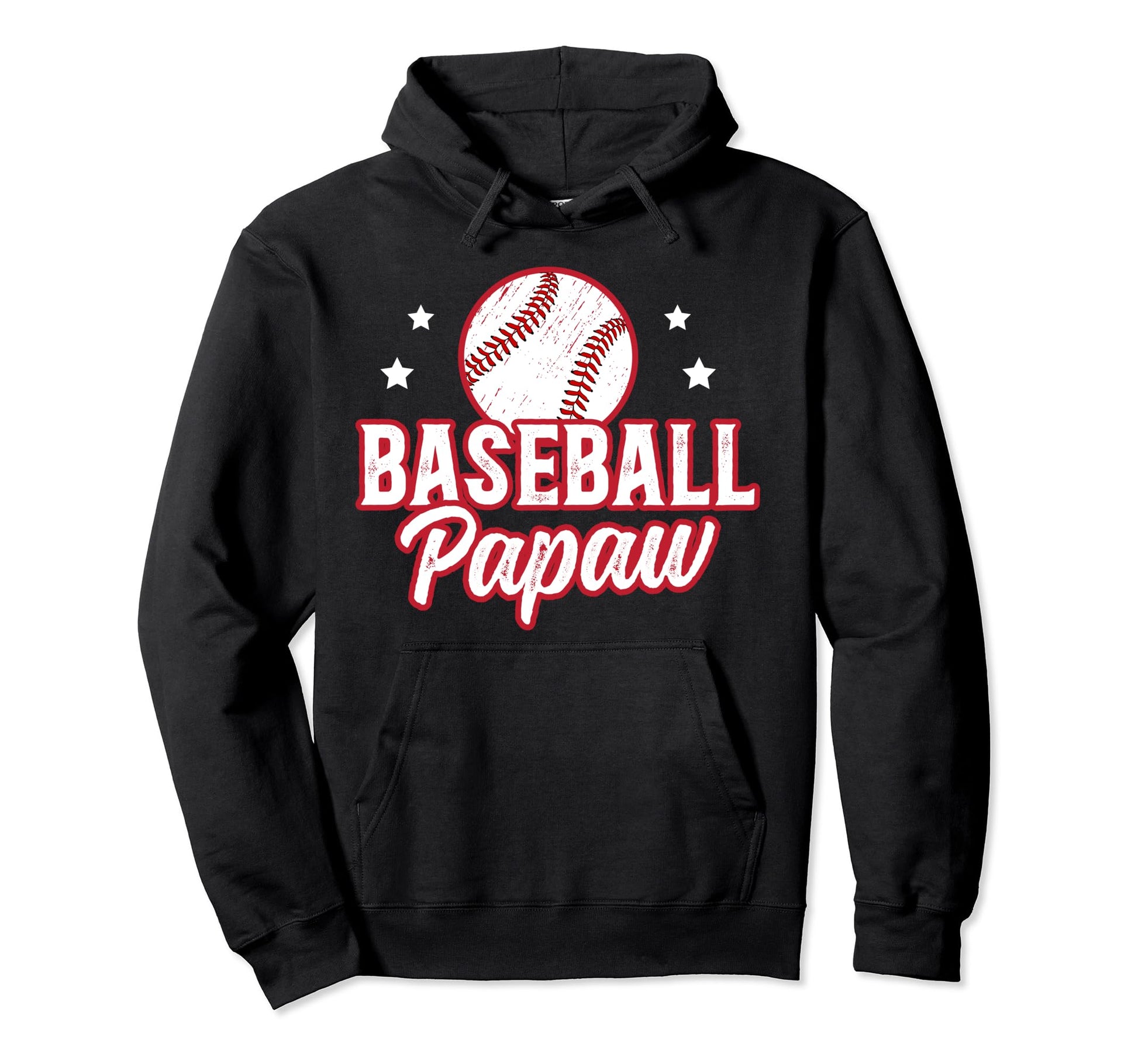 Baseball Papaw Grandpa Papaw Hoodie - Fun Novelty Design for Adults - T-Shirt, Sweatshirt, Hoodie